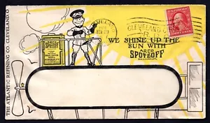 US 1911 ADVERTISING ARCO SPOTZOFF OF CLEVELAND OHIO FRANKED 2c WASH. WITH PERF - Picture 1 of 2