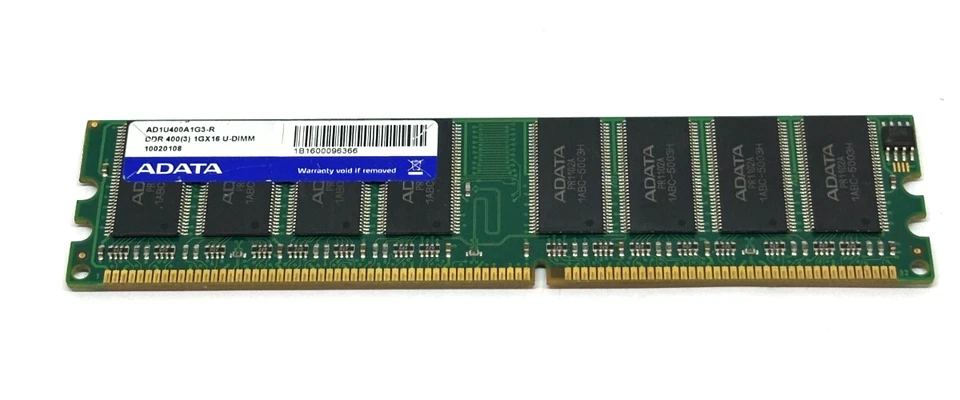ADATA 1GB AD1U400A 1G3-R DDR1 PC3200 - PC Memory - Image 1 of 2