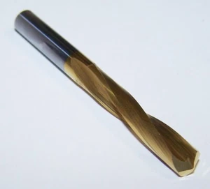 1/4" (.2500") CARBIDE DRILL STUB FLUTE TiN COATED MONSTER 460-102500A - Picture 1 of 2
