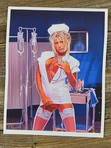 Sexy Farrah Original Digital Art Print #1063 - 8x10 Numbered Canvas - Picture 1 of 3