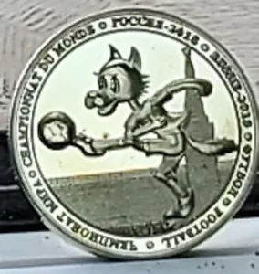 World Cup 2018 Silver Coin Burkina Faso Qatar 2022 Old Euro 2024 Paris Olympics - Foto 1 di 12