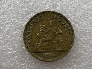 1925 BON POUR TWO FRANCS COIN Chambers De Commerce France. - Picture 1 of 2