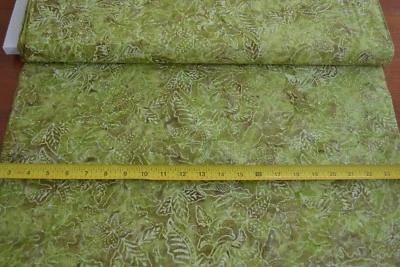 By 1/2 Yd, Greens & Browns Batik Quilt Cotton, Moda/Tidepool Batiks/4302, B321 - Image 1 of 4