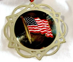"NUEVO Lunt 3" Adorno de Navidad de Ley 2002 ""United We Stand"" - Hecho en EE. UU. - Imagen 1 de 4