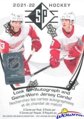 2021/22 Upper Deck SP Hockey Factory Sealed 8 Pack Blaster Box-Look for AUTO! - Image 1 of 2