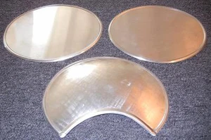 Husqvarna Rickman Cheney SET/3 handmade alloy number plates ISDT 180mm headlight - Bild 1 von 1