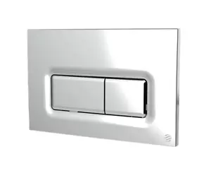 (326393) Placa de empuje de doble descarga Dudley Reef en cromo - Imagen 1 de 1