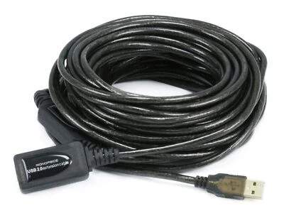 Monoprice 49ft 15M USB 2.0 A Male to A Female Active Extension / Repeater Cab... - Image 1 of 4
