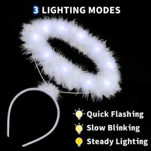 LED Light Up Multicolor Angel Halo (Pack of 1) Costume - Picture 1 of 4