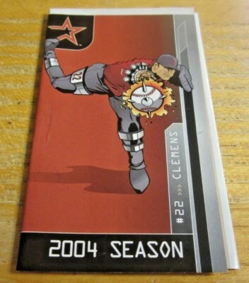 Equipo de bolsillo de la temporada 2004 de los Astros de Houston calendario MLB béisbol Roger Clemens Foto 1 de 2
