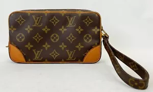 Vintage LOUIS VUITTON Marly Dragonne braccialetto monogramma tela PM pochette M51827 - Foto 1 di 11