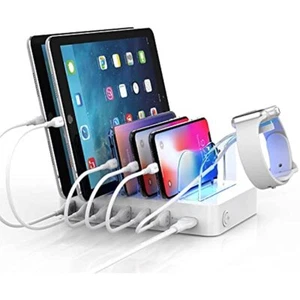 SooPii 60W USB Ladestation 12A 6-Port für mehrfach Geräte PD 20W Schnellladung - Bild 1 von 7