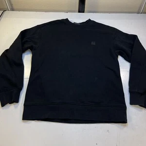 H&M Relaxed Fit Crew Neck Pullover SWEATSHIRT Sz Mens S black - Picture 1 of 4