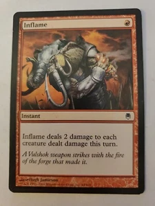 MTG Magic The Gathering Card Inflame Instant Red Darksteel 2004 - Picture 1 of 2