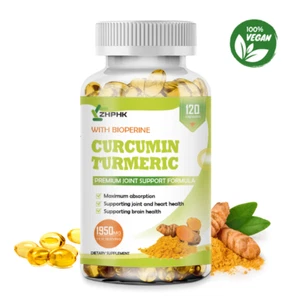 Cúrcuma Orgánica Curcumina y Pimienta Negra - Alta Potencia 95% Curcuminoides - Imagen 1 de 11
