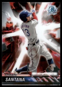 2024 Bowman Draft PAULINO SANTANA PLASMA POWER #PP-20 TEXAS RANGERS - Foto 1 di 2