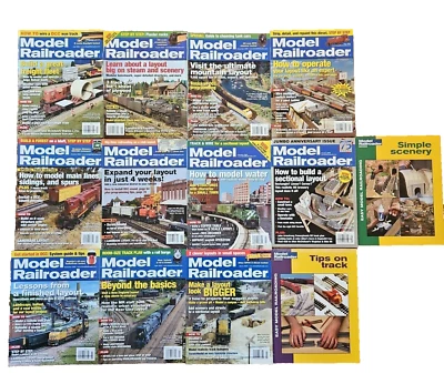 Model Railroader Magazine Lot 2005-09 13 Hobbyist DIY Articles Techniques - Image 1 of 4