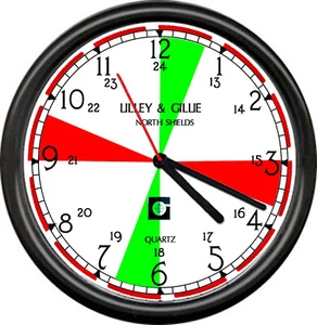 Marine Mechanical Radio Room Chronometer Patriot 24 Hour Lilley Sign Wall Clock - Picture 1 of 1