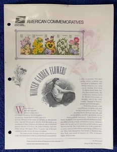 USPS Commemorative Panel CP481, Winter Garden Flowers, Sct 3029a, Unopened! - Picture 1 of 1