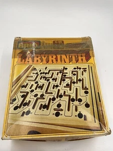 Vintage Brio Original Labyrinth Wooden Maze Metal Roller Ball Game 35310 Sweden - Picture 1 of 8