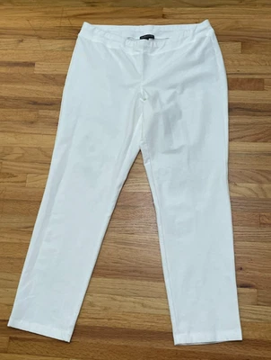 Eileen Fisher Women's PM White Legging Nylon Ankle Casual Minimalist Stretch - Image 1 of 4