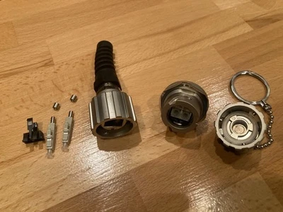 Connecteur fibre optique + embase Dual LC Multimode Conec 17-300040 et 17-300390 - Photo 1/4