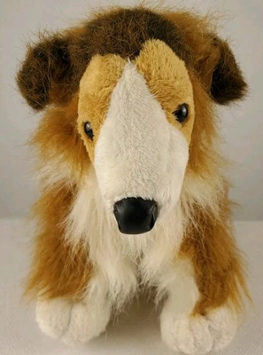 Ganz 10" Webkinz [NO CODE] Collie Dog Plush Stuffed Animal Brown And White Fuzzy - Image 1 of 4