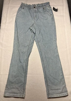 NWT Canyon Retreat Sz 10 Easy Stretch Railroad Paper Bag Jean Light Blue 28x29 Foto 1 de 4