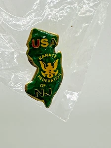 USA Karate Federation of New Jersey Tie Hat Lapel Tack Pin Martial Arts - Picture 1 of 3