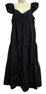 Abercrombie & Fitch Kleid Damen große Stufen Rüschen Maxi ärmellos Sommer - Bild 1 von 10