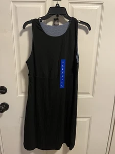 Women's 32 Degrees Cool Reversible Dress Black & Indigo Blue Size Large - Picture 1 of 3