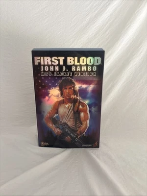 Figura de acción First Blood Movie Masterpiece Hot Toys John J. Rambo [chaqueta M65] Foto 1 de 4