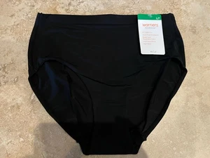 Neu mit Etikett Warners schwarz hoch geschnitten glatt über hoher Taille Slip Höschen RT9021P Large 7 - Bild 1 von 2