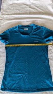 Women's Columbia Omni-Wick T-Shirt Teal Top Size XS/TP extra small - Picture 1 of 8