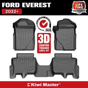 Kiwi Master 3D TPE Car Floor Mats Liner Fit Ford Everest 2022+ - Picture 1 of 10