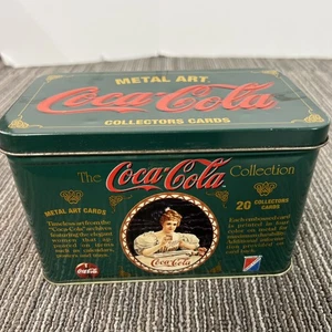 Vintage 90s Coca Cola Coke Girl Collector Cards Tin Box 1994 Complete 20 Cards - Picture 1 of 24