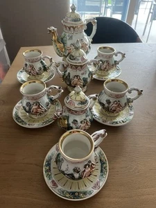 Capodimonte Kaffee Service Prunk 5 Personen Porzellan - Bild 1 von 12