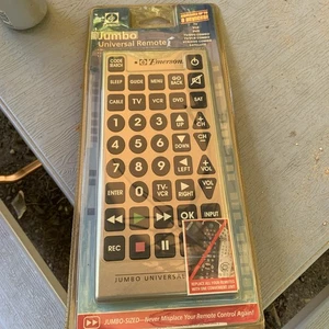 NUEVO Emerson Jumbo Control Remoto Universal 8 Dispositivos TV DVD VCR Satélite y Más - Imagen 1 de 10