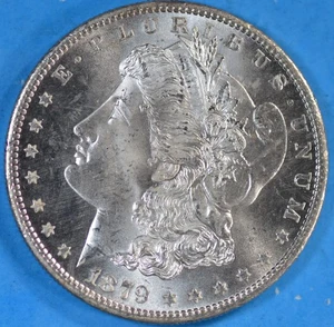 1879-S Morgan Silver Dollar $1 Choice/Gem BU+++ Awesome Coin #5 - Picture 1 of 4