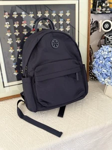 Tory Burch (88368) Navy Ella Nylon Backpack Bag - Picture 1 of 10