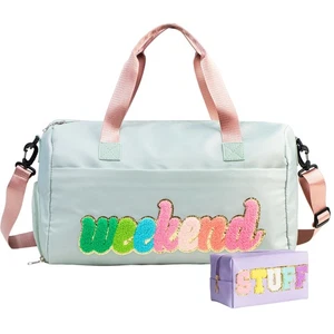 Weekender Bags for Women, Sleepover Overnight Bag with Shoe Compartment, Duff... - Bild 1 von 5