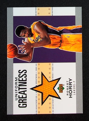 2002-03 Upper Deck UD Authentics Uniform Greatness Robert Horry #RH-U - Image 1 of 2