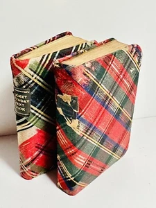 D. Bryce & Sons University Press Tartan Silk Miniature Books Tennyson Birthday - Bild 1 von 24