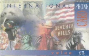 REINO UNIDO. Internati Phone card - Beverly Hills. 5 £. F-UK-DIT-MIX-0005. (842) - Imagen 1 de 1