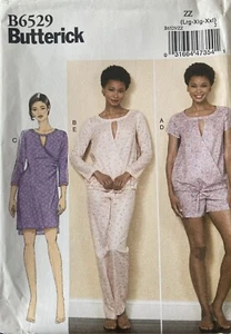 Butterickkleid/Top/Hose/Shorts Muster B6529 Größe L/XL/XXL UNGESCHNITTEN F/F - Bild 1 von 3