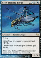 MTG-1x-Moderate Play, English-Glen Elendra Liege - Foil-Shadowmoor