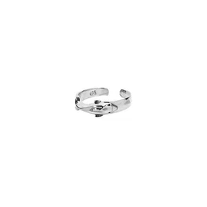 925 STERLING SILBER Keltische Celtic Gothic Zehenring Delfin 7220 - Picture 1 of 1