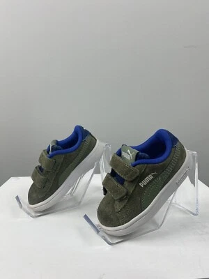 Puma Smash V2 Suede Slip On  Toddler Boys Size 5C Sneakers Casual Shoes, Green - Image 1 of 3