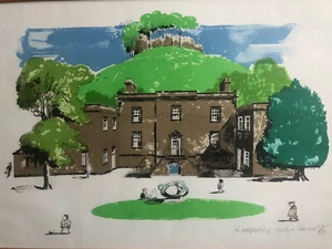 PAUL HOGARTH OBE RA Limited ed Lithograph Quiet Day at Abbot Hall, Cumbria - Picture 1 of 5