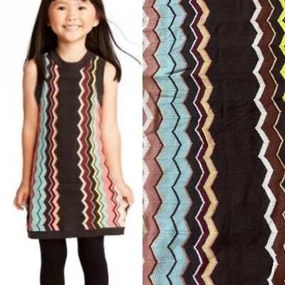 Missoni For Target Girl Sleeveless Chevron Stripe Knit Dress Boho Capsule Cute S - Image 1 of 4